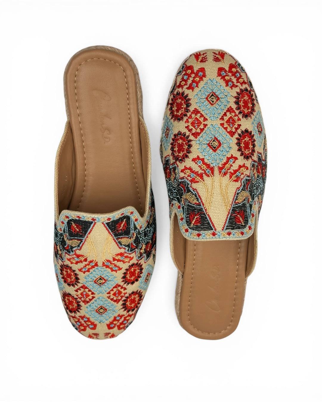 Artisan Tapestry Espadrille Slides