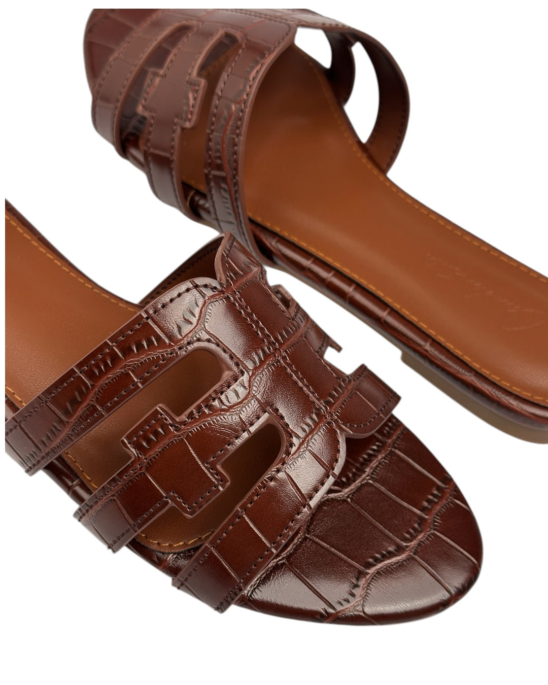 Leather slipper