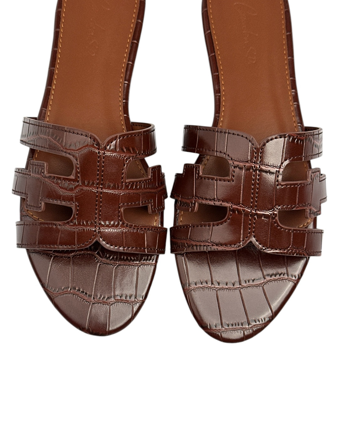 Leather slipper