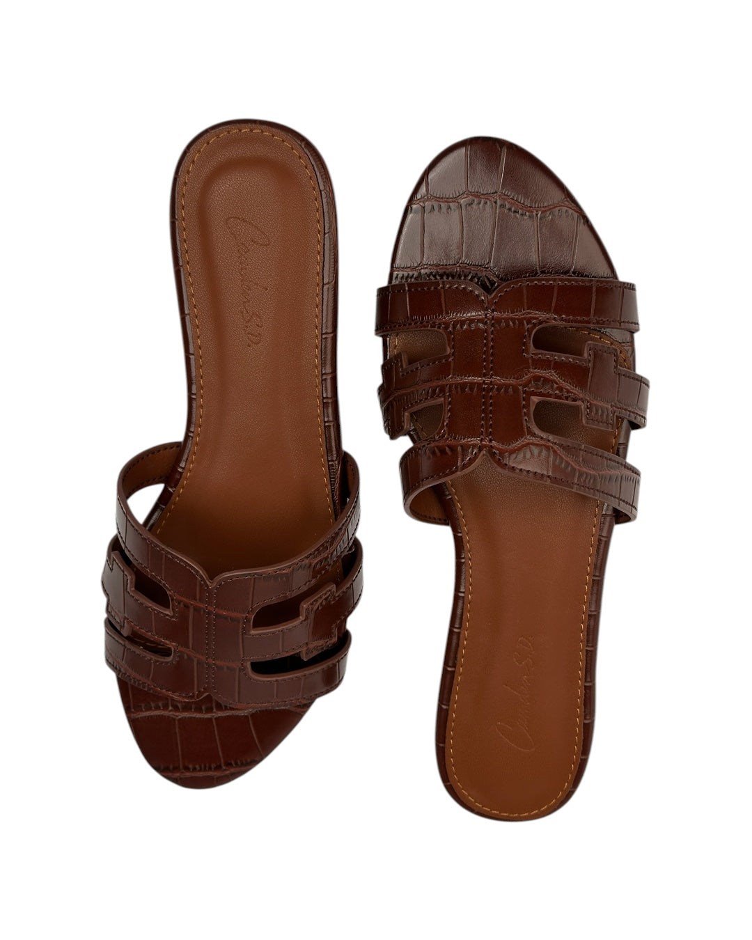 Leather slipper
