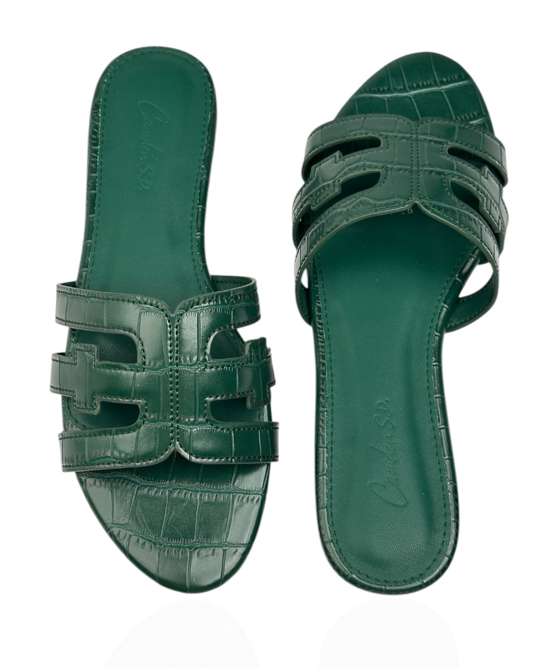 Leather slipper