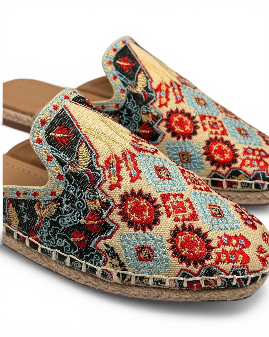 Artisan Tapestry Espadrille Slides