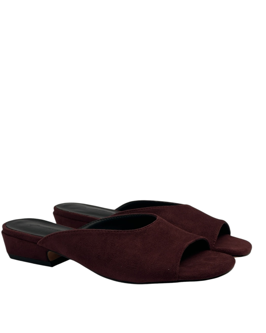 Suede mules
