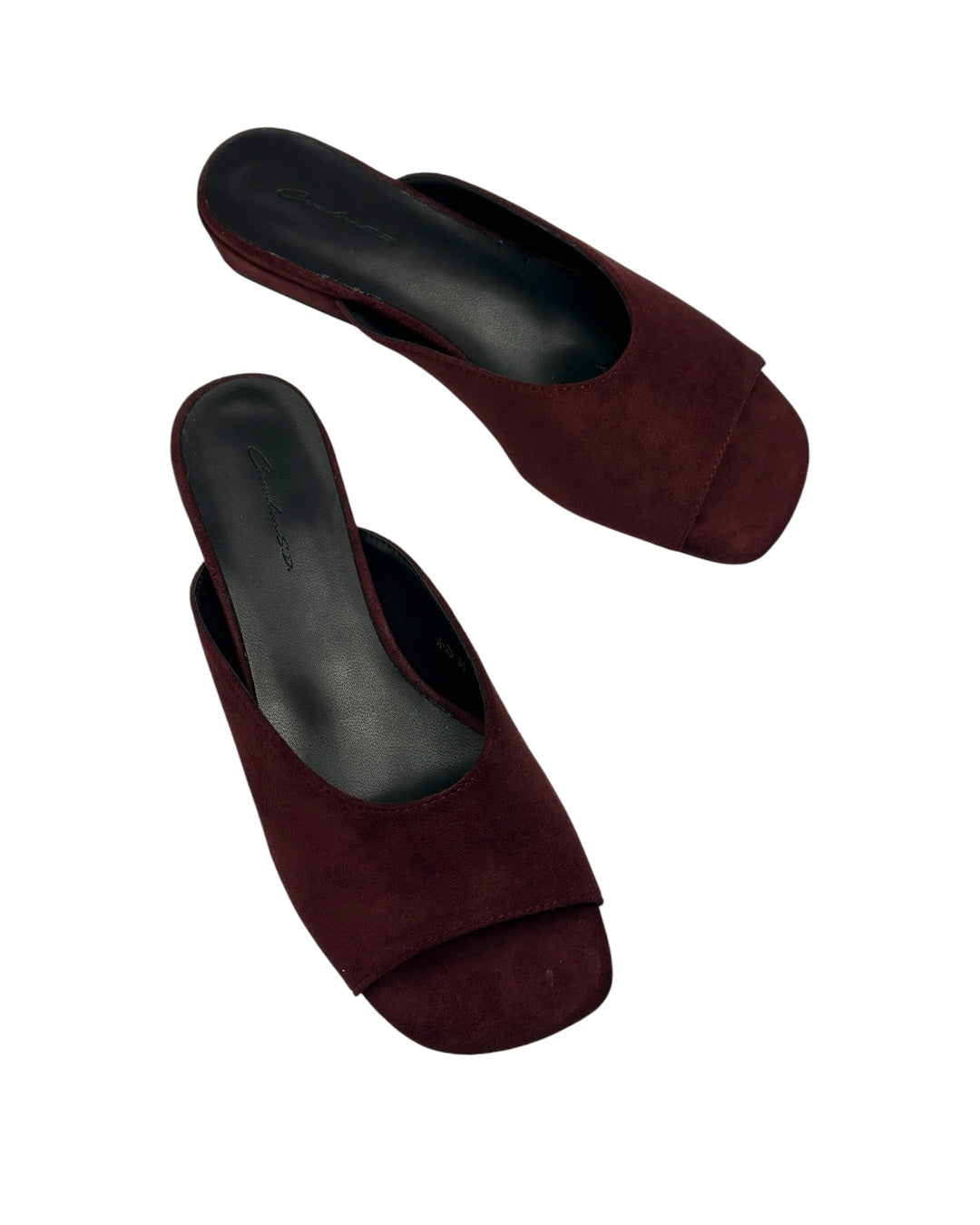 Suede mules