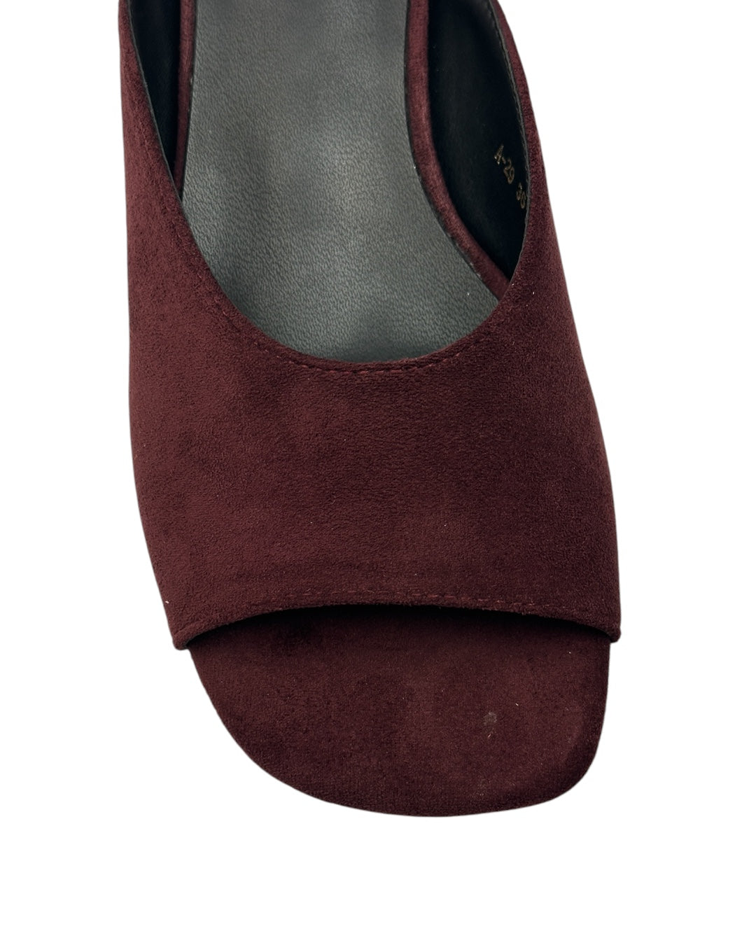 Suede mules