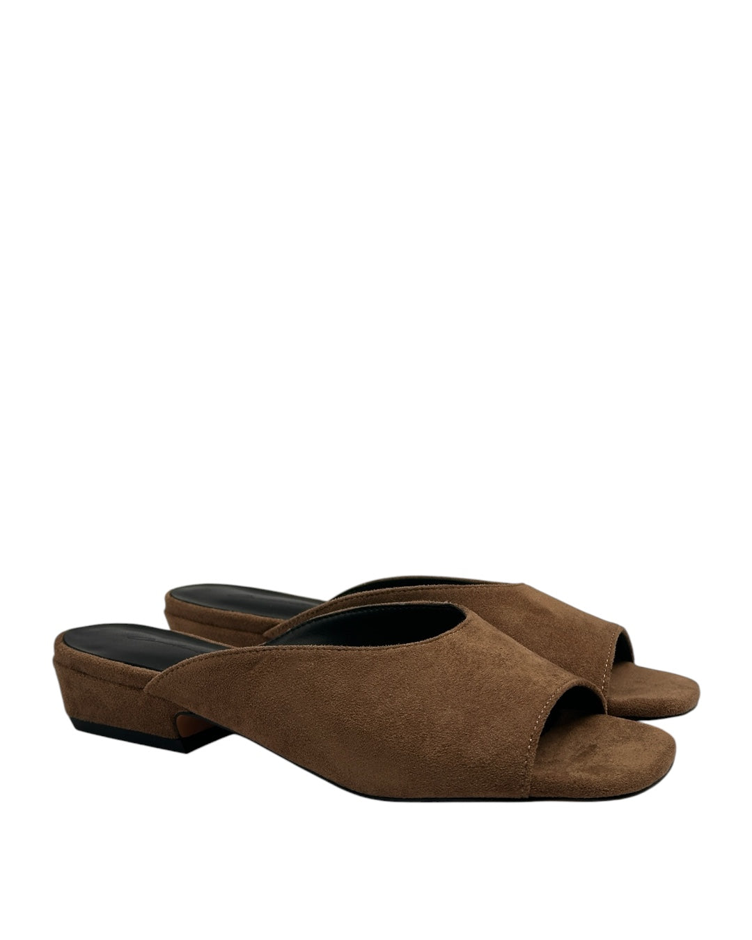 Suede mules