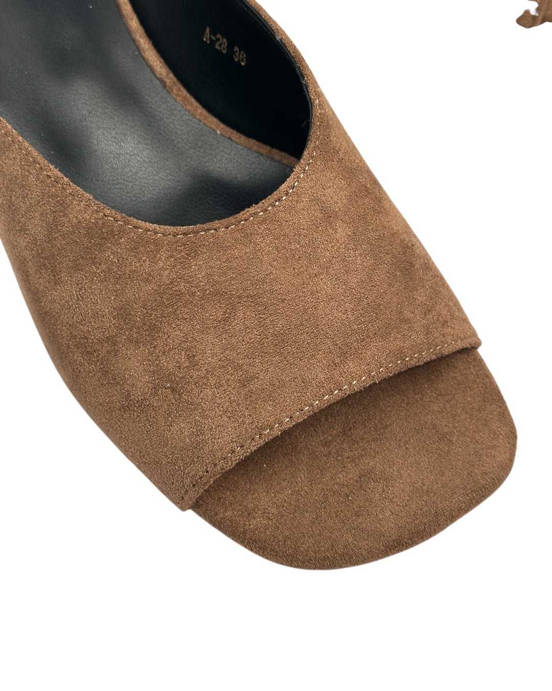 Suede mules