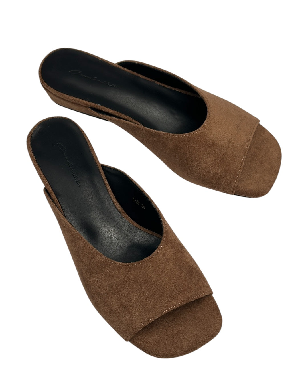 Suede mules