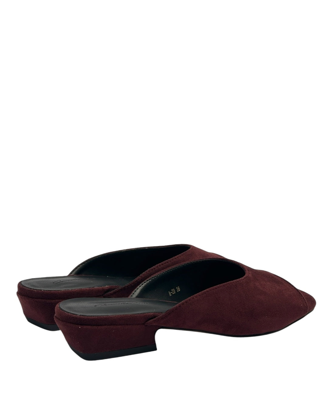 Suede mules