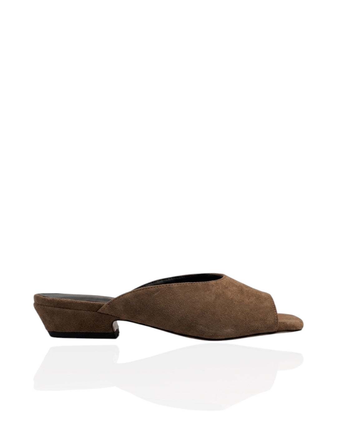 Suede mules