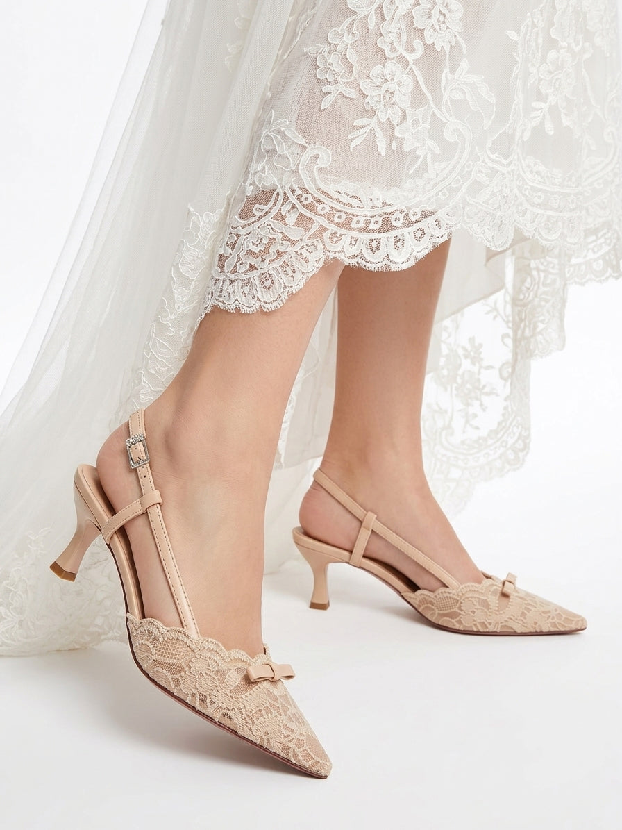 Lace heels