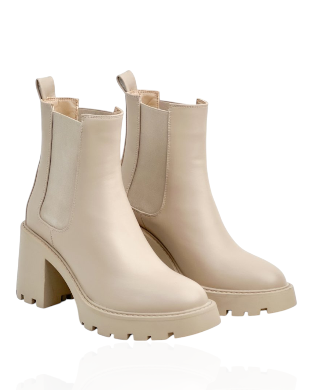 Leather Chelsea boot with thick sole