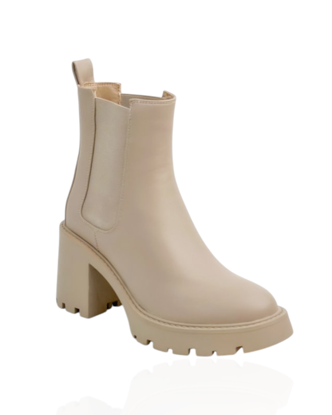 Leather Chelsea boot with thick sole
