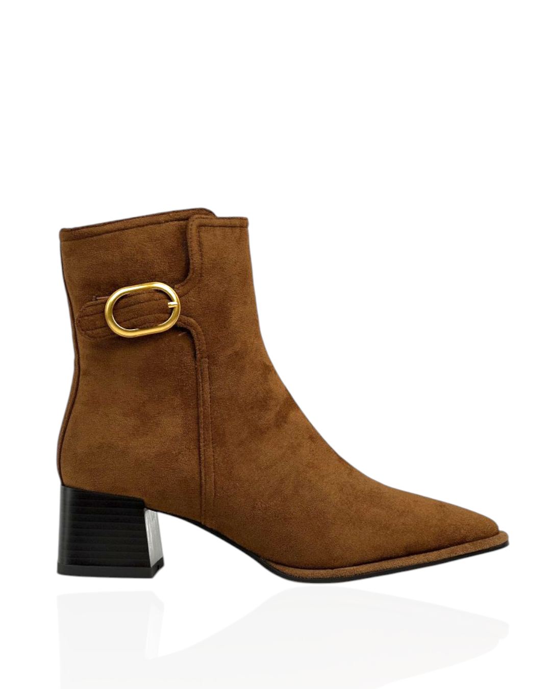 Short suede ankle boots