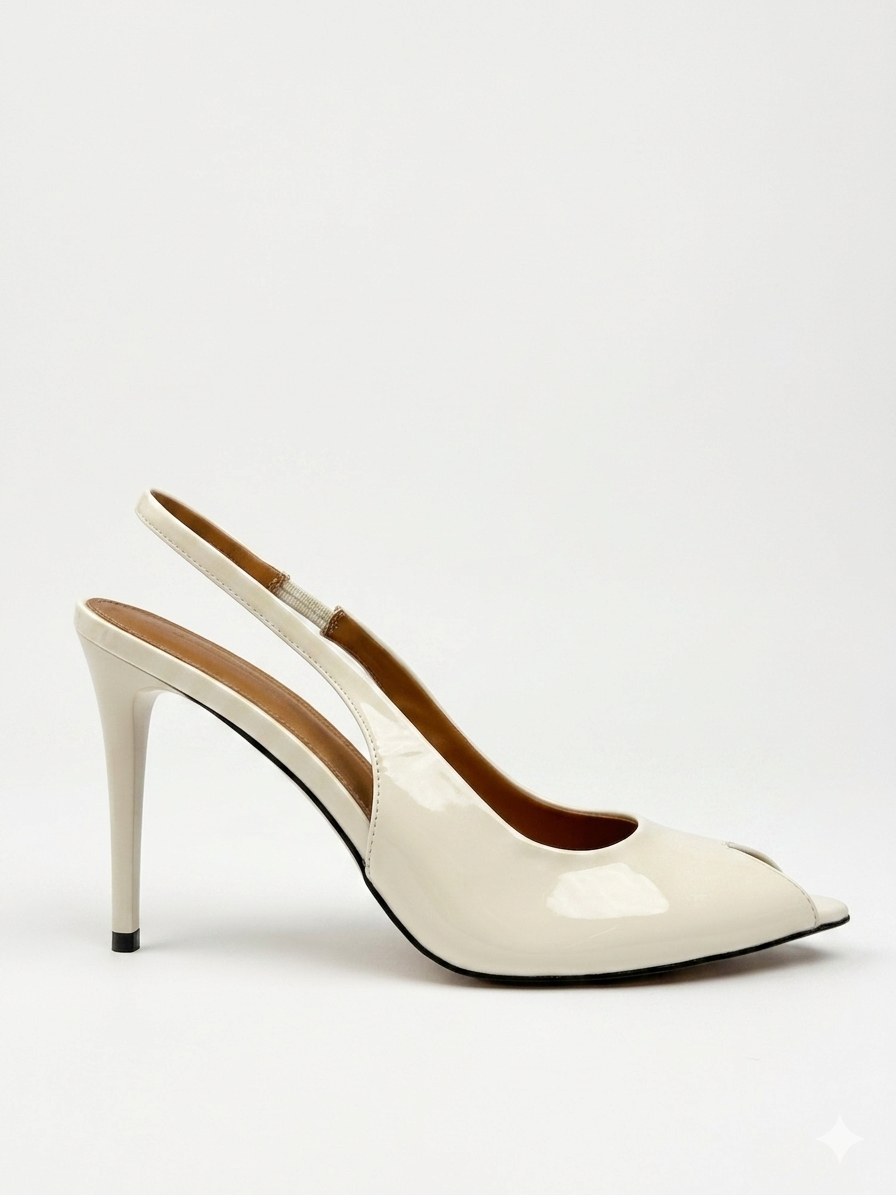 Patent leather mules