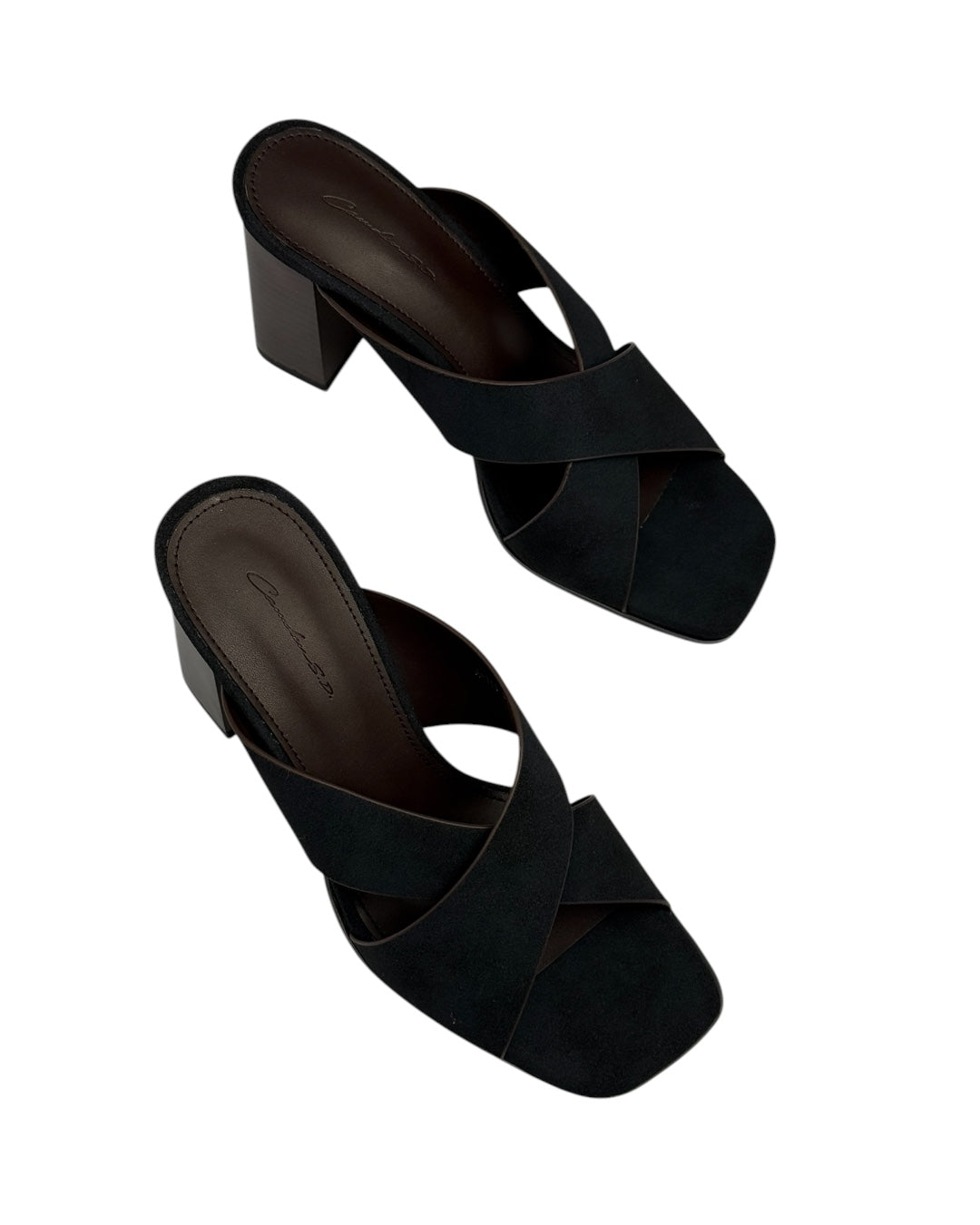 Suede mules
