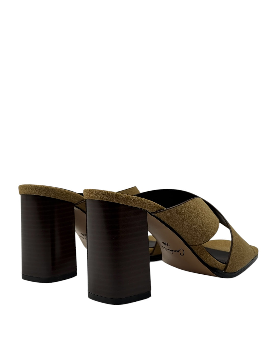 Suede mules