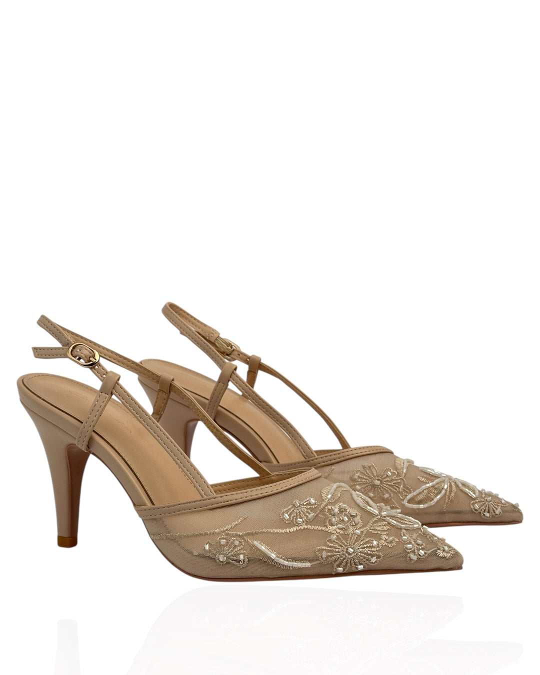 Chiffon heels