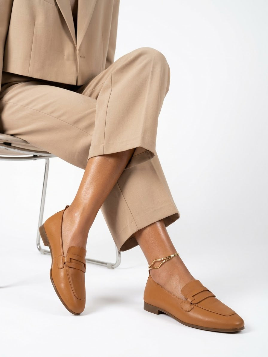 Leather loafers