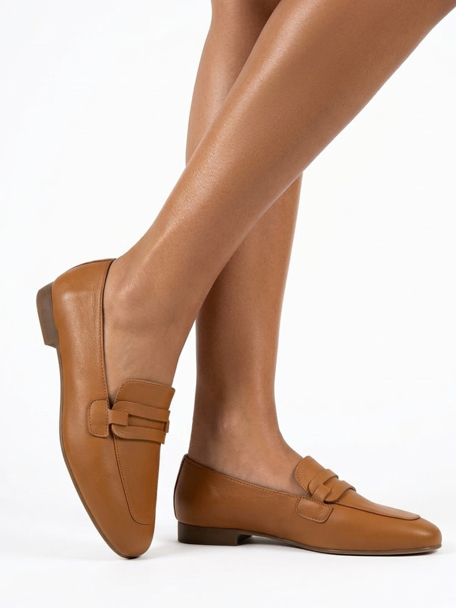 Leather loafers