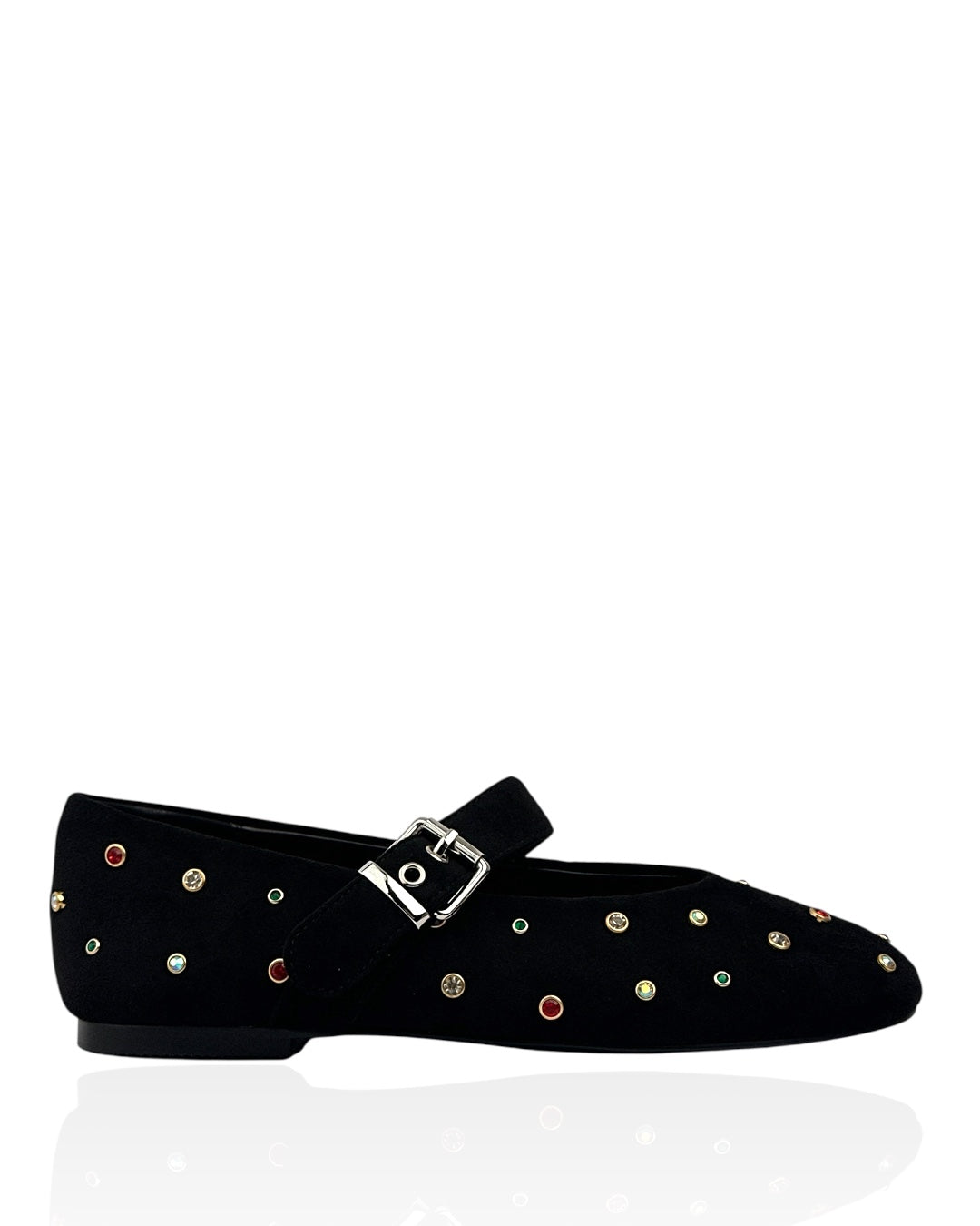 Suede ballet flats