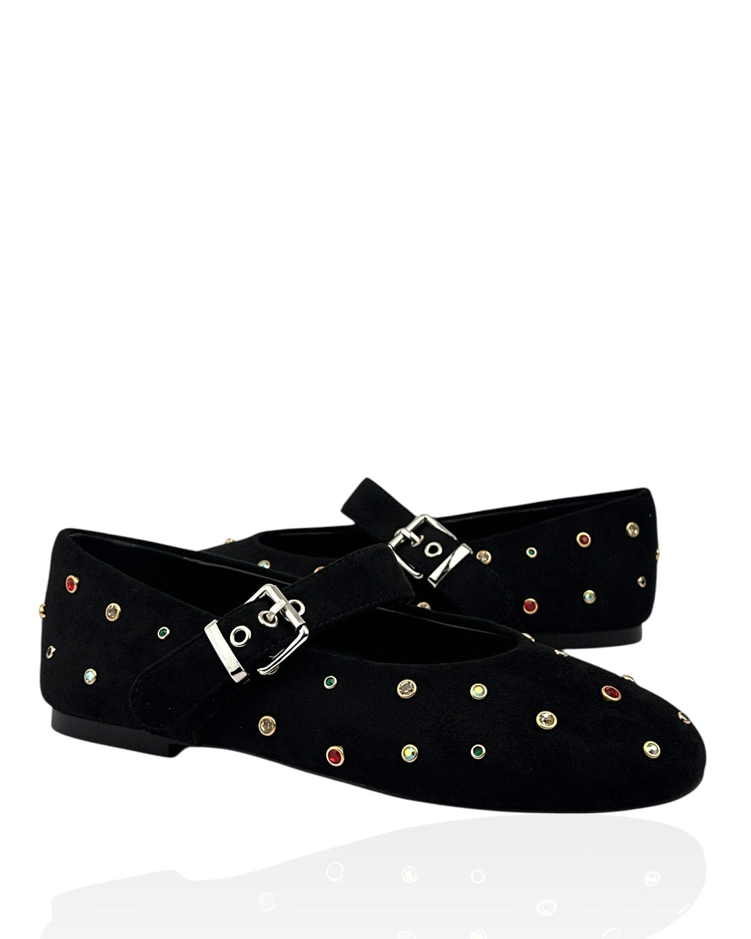 Suede ballet flats