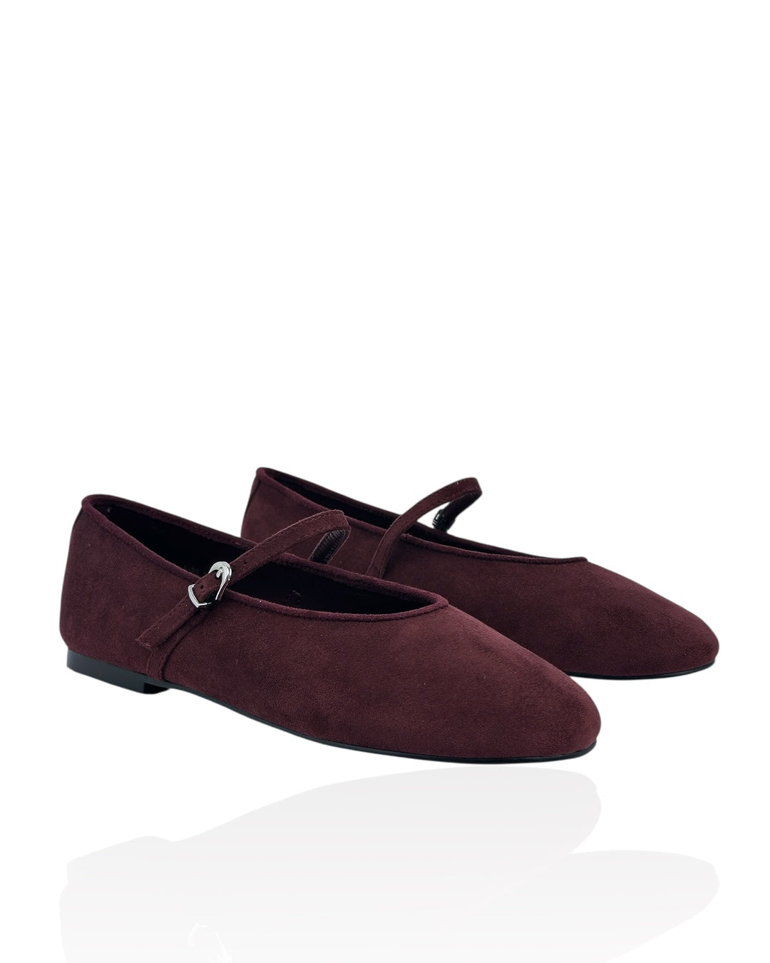 Suede ballet flats