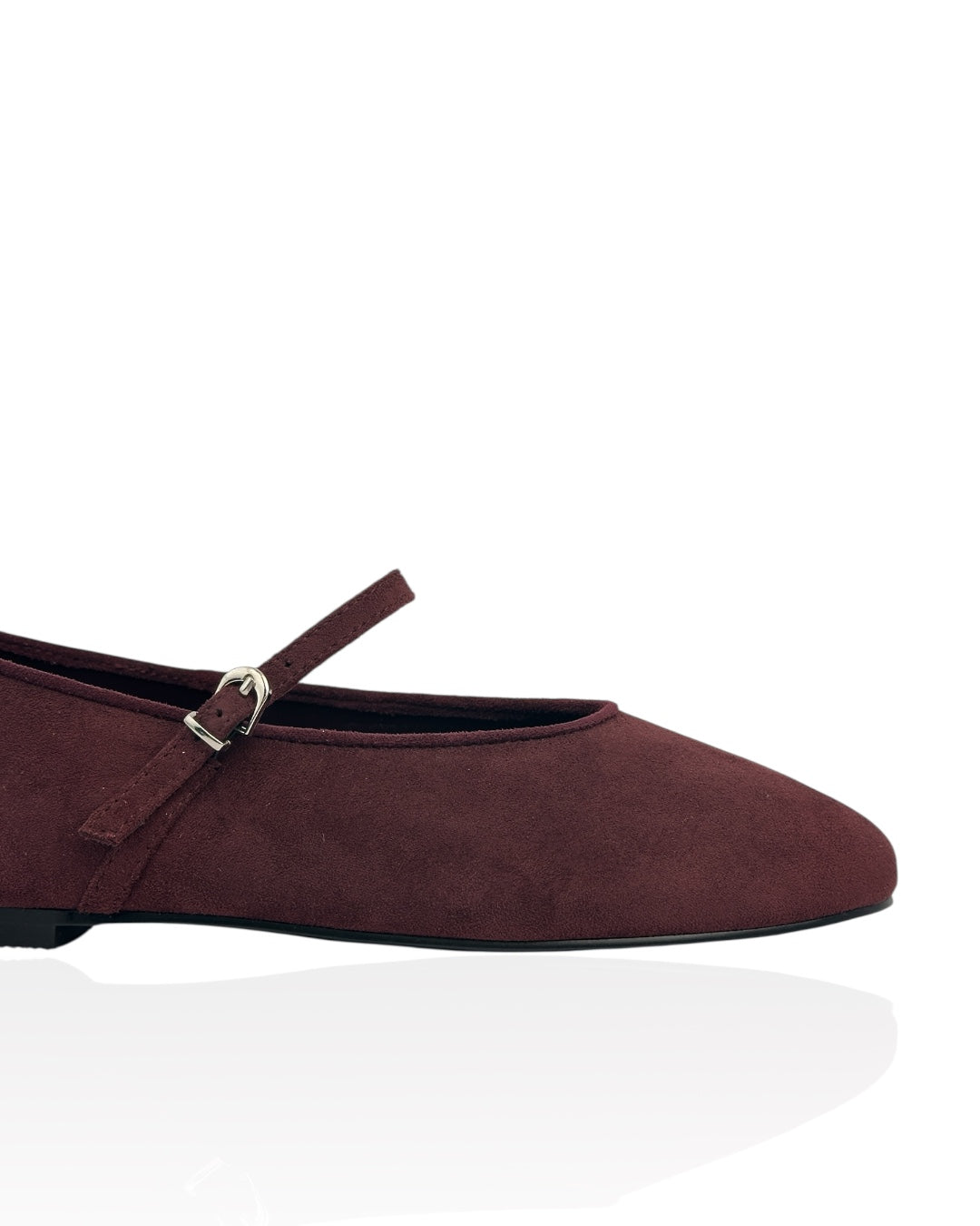 Suede ballet flats