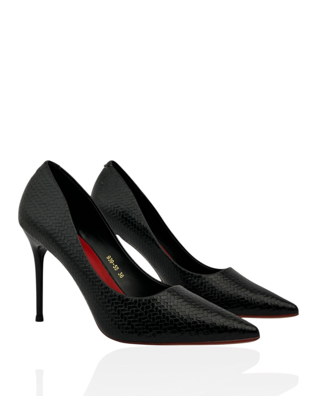 Glittery Leather Heels