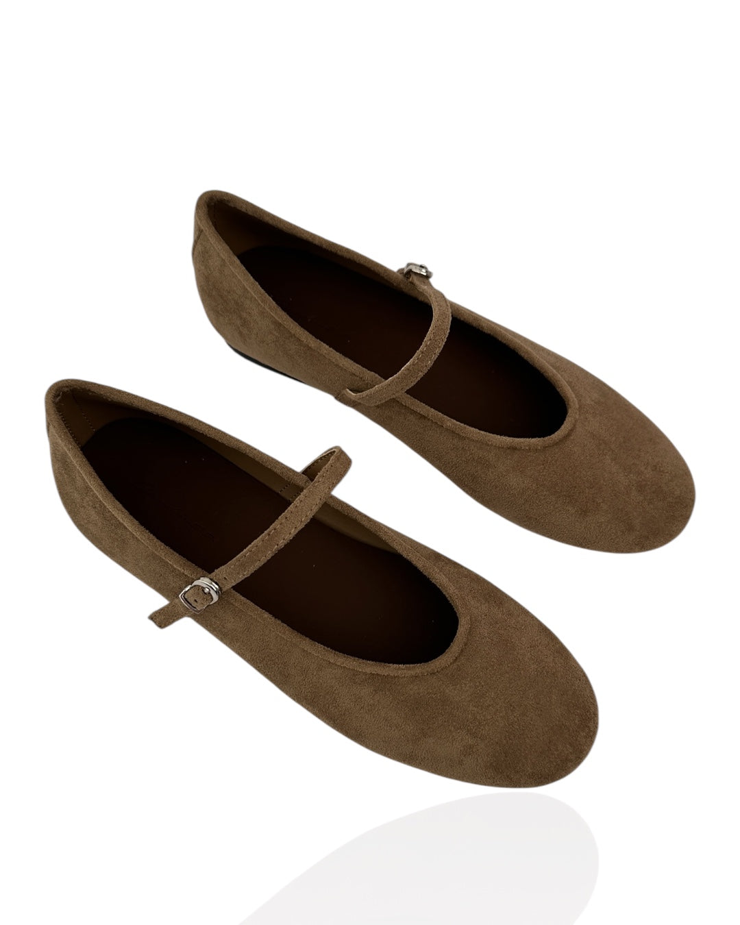 Suede ballet flats