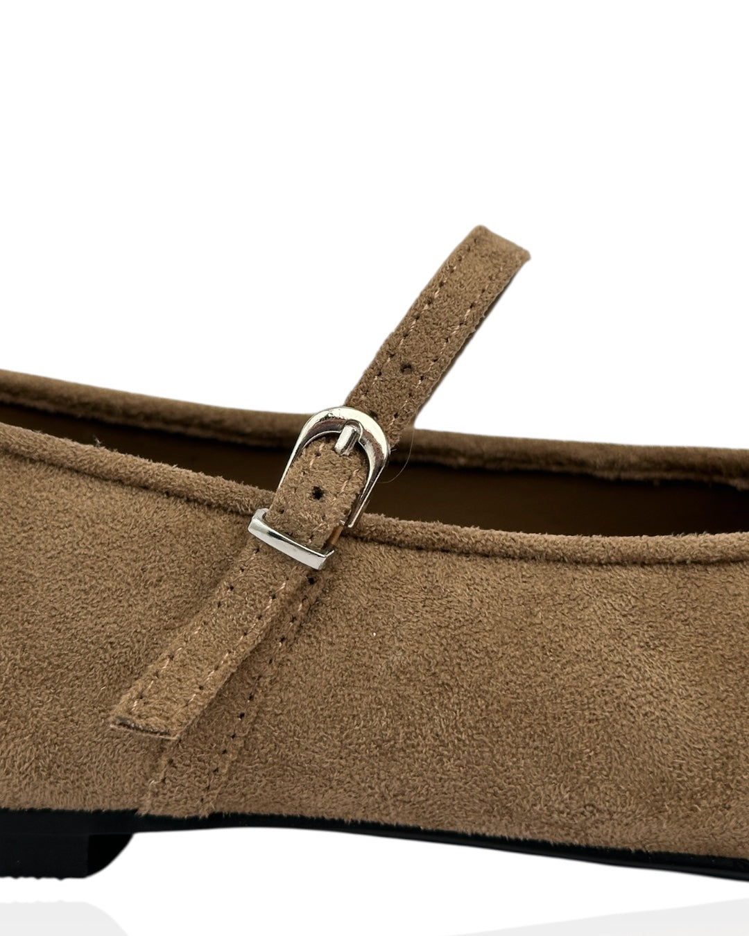 Suede ballet flats