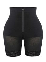 Corset shorts with elastic waistband