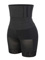 Corset shorts with elastic waistband