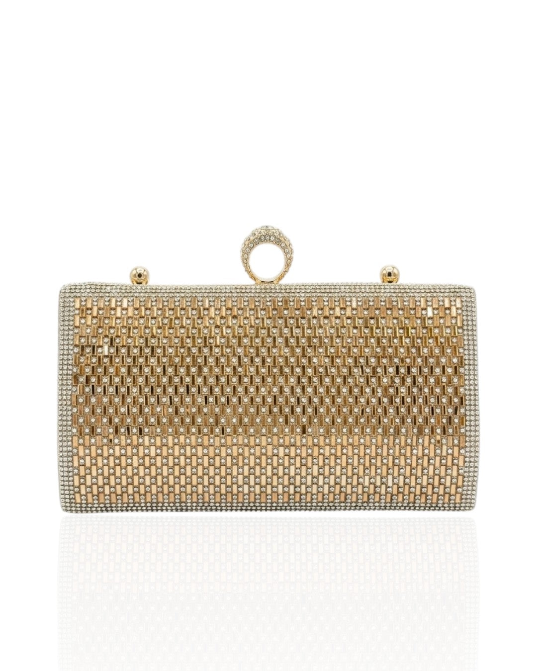 Handmade crystal-studded bag