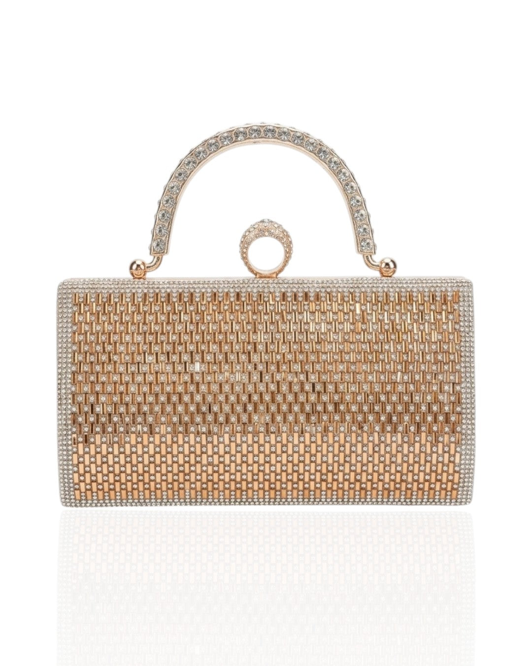 Handmade crystal-studded bag