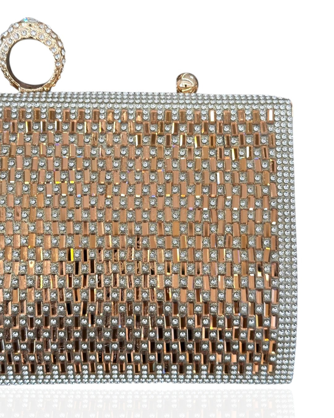 Handmade crystal-studded bag