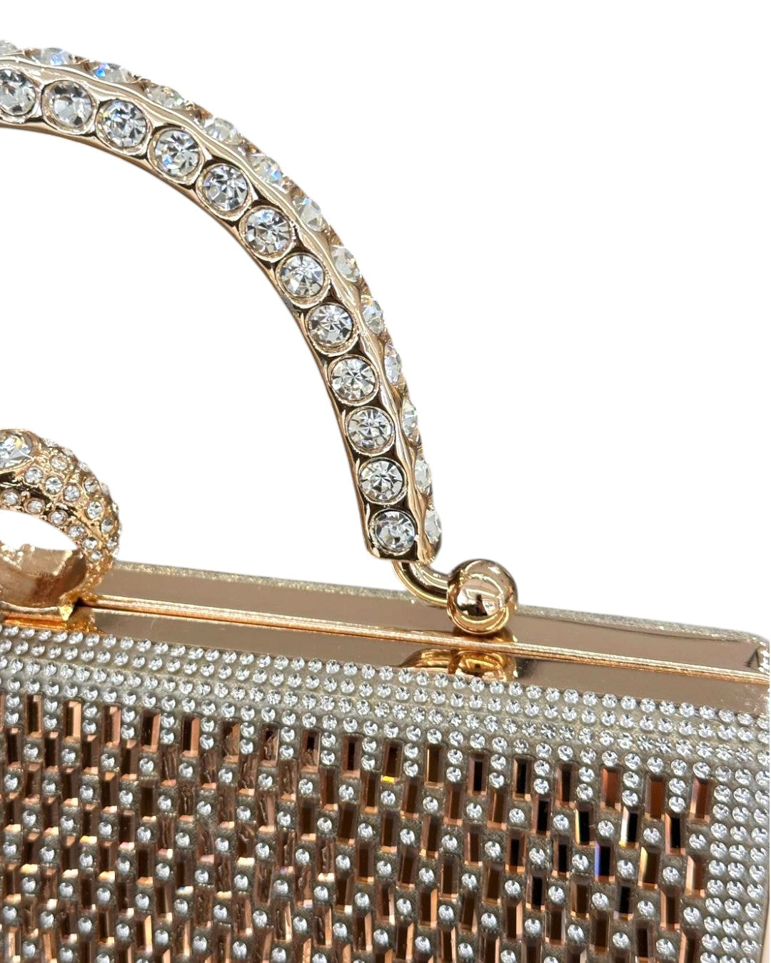 Handmade crystal-studded bag