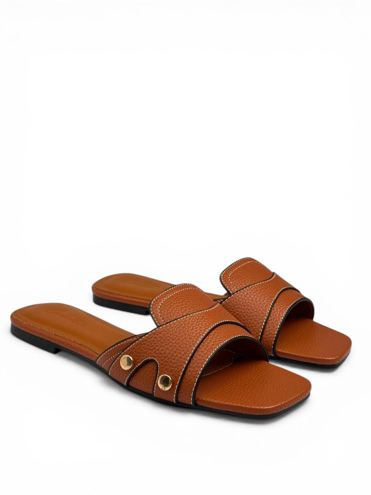 Leather slipper