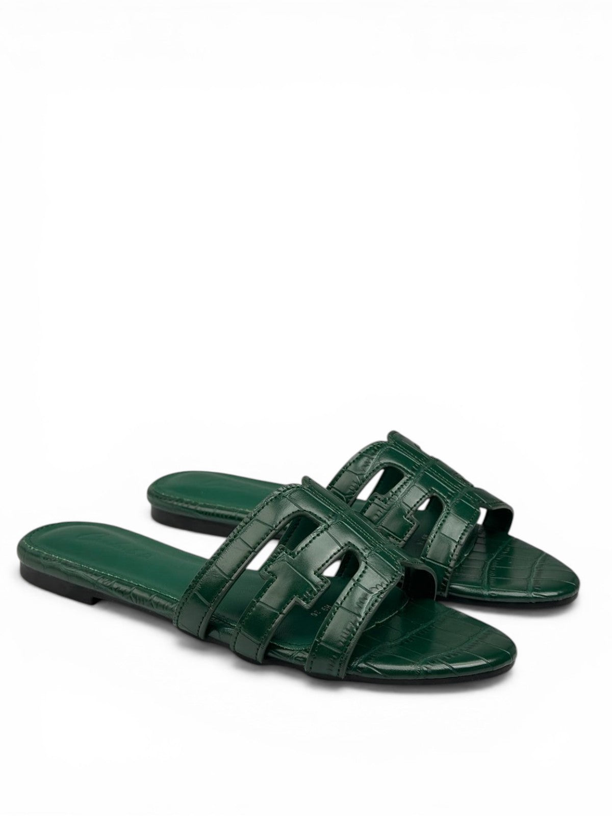 Leather slipper