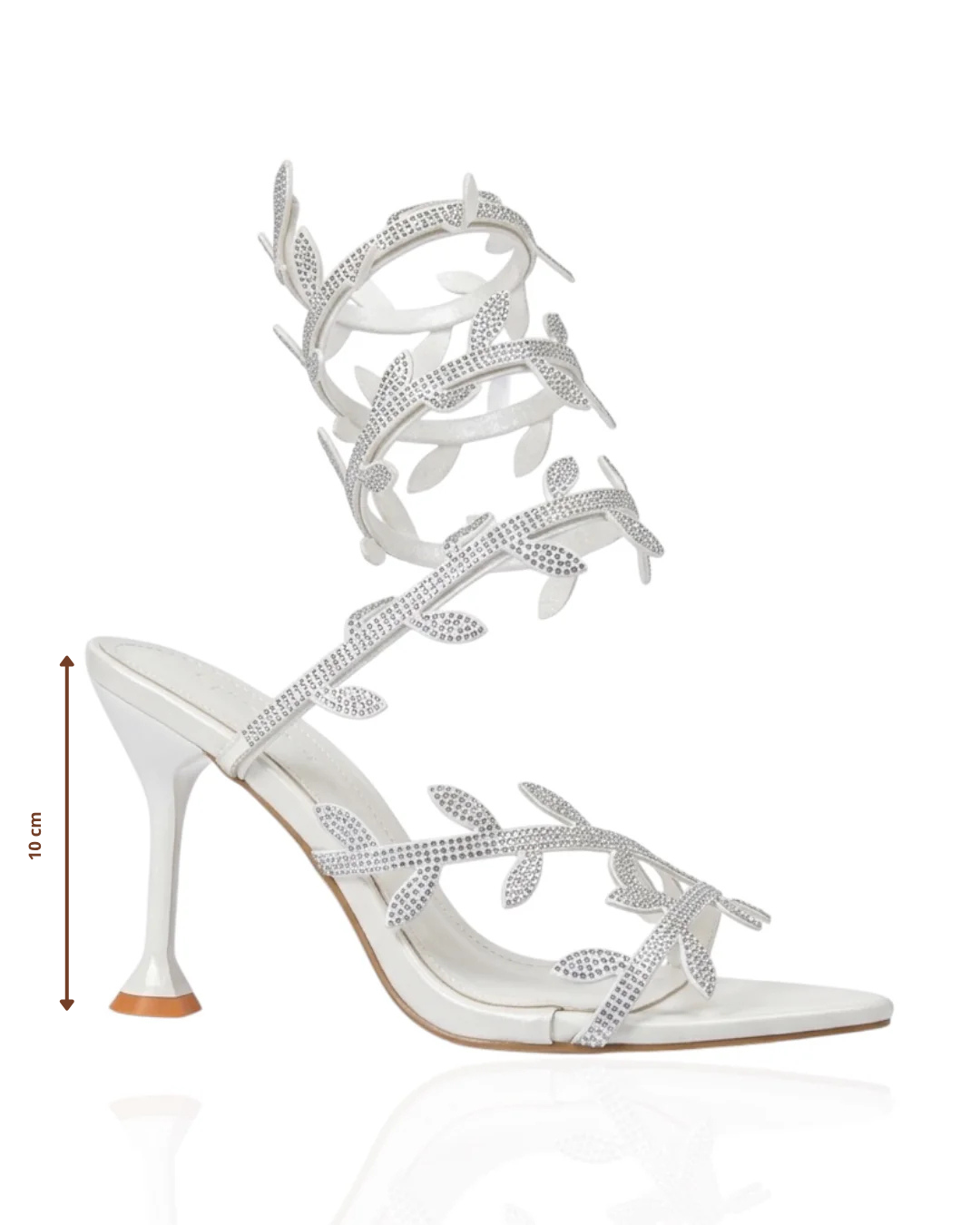 Sandal with sparkling stones