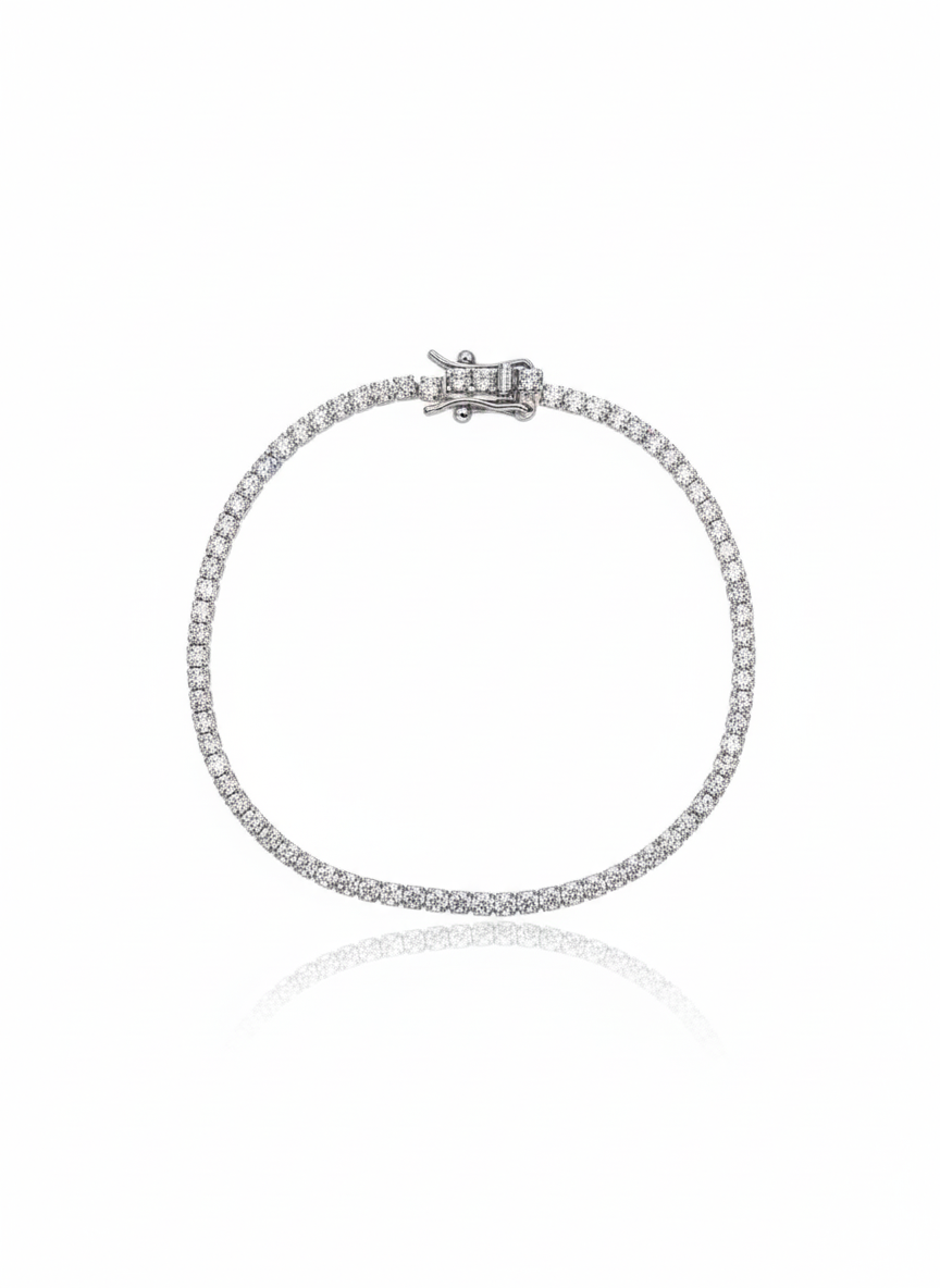 Zircon tennis bracelet Silver 925