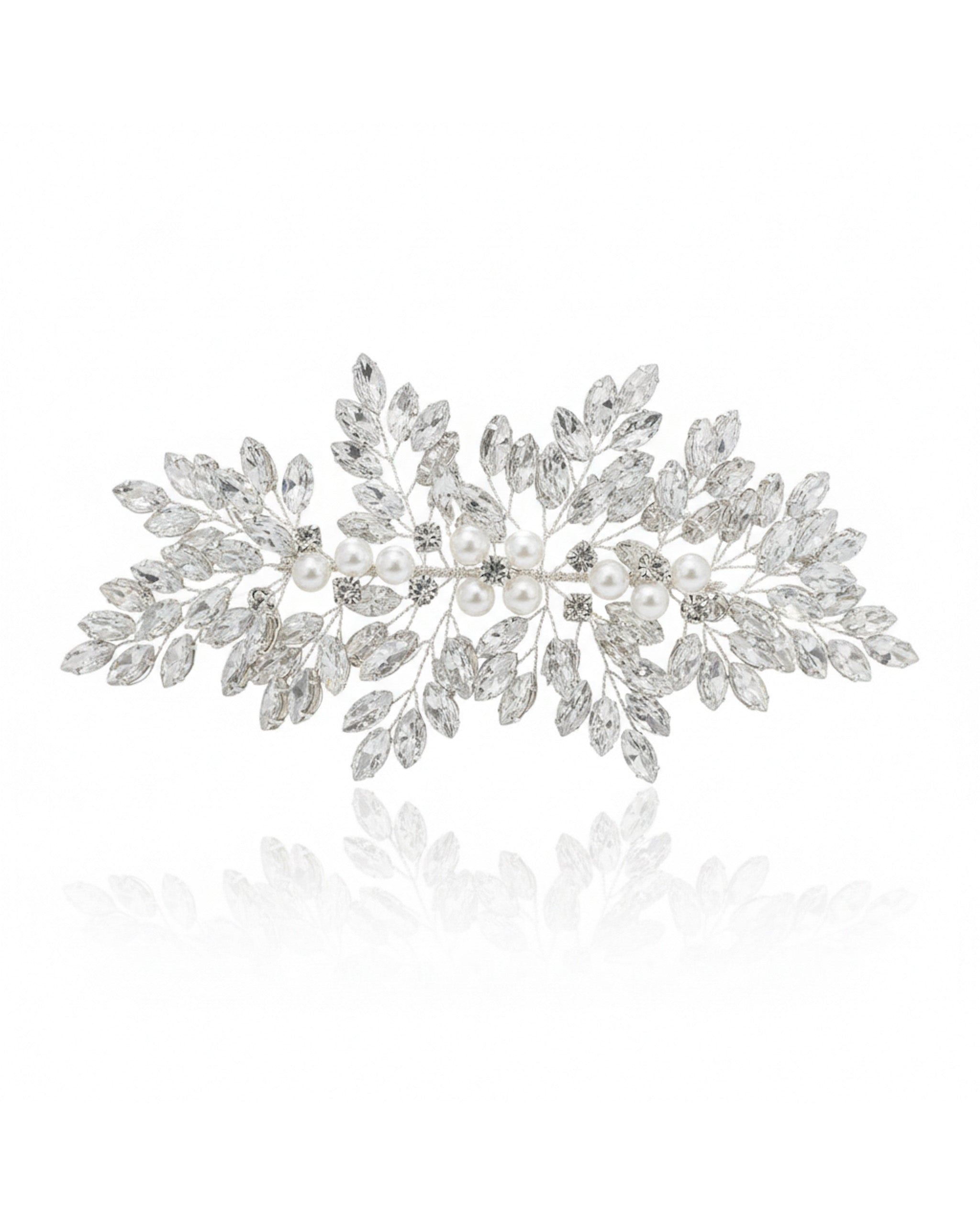 غطاء رأس من الزركون واللؤلؤ