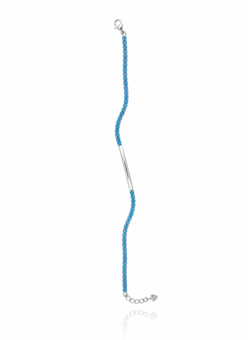 Zircon tennis bracelet Silver 925