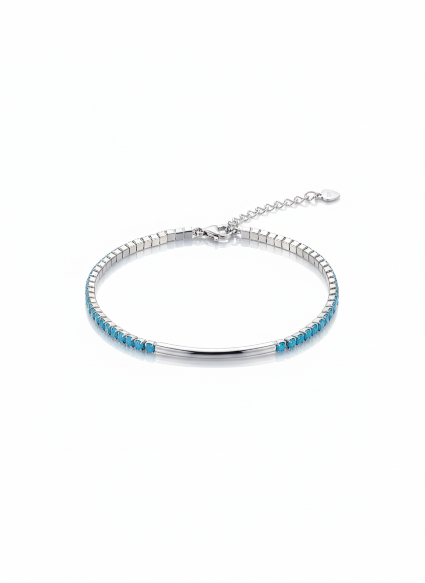 Zircon tennis bracelet Silver 925