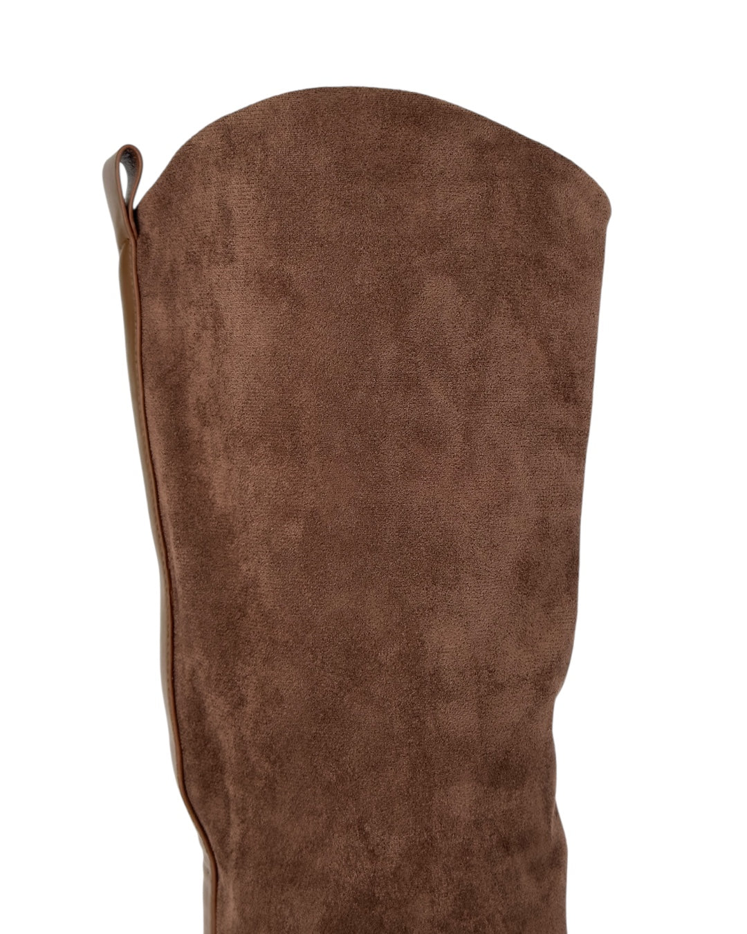 حذاء برقبة عالية - مزيج من الجلد والجلد المدبوغ