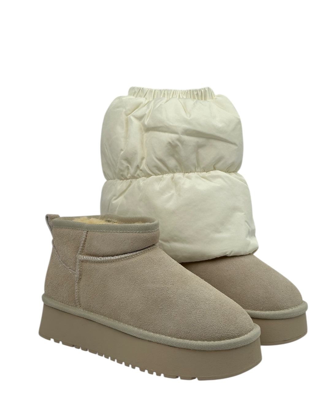 حذاء مبطن بلوحة علوية منتفخة قابلة للإزالة