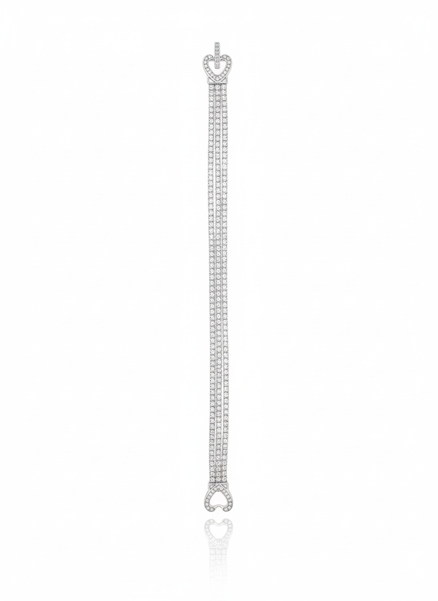 Zircon tennis bracelet Silver 925