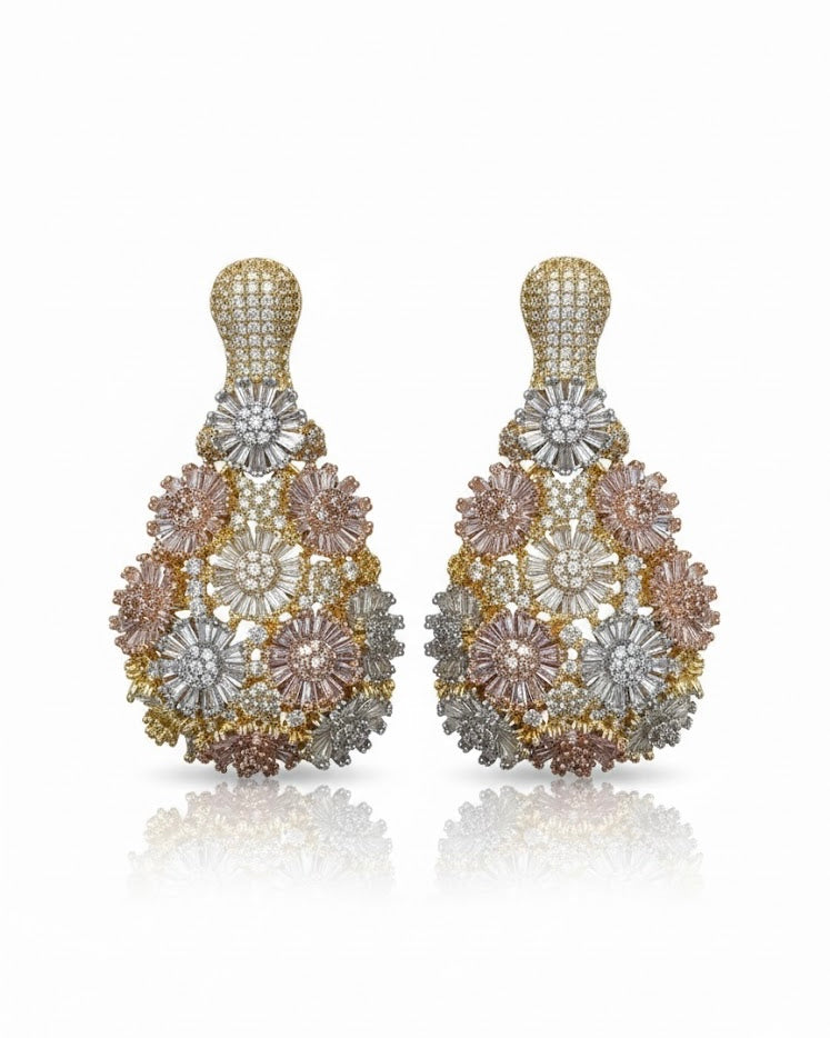 أقراط مرصعة بالزركون