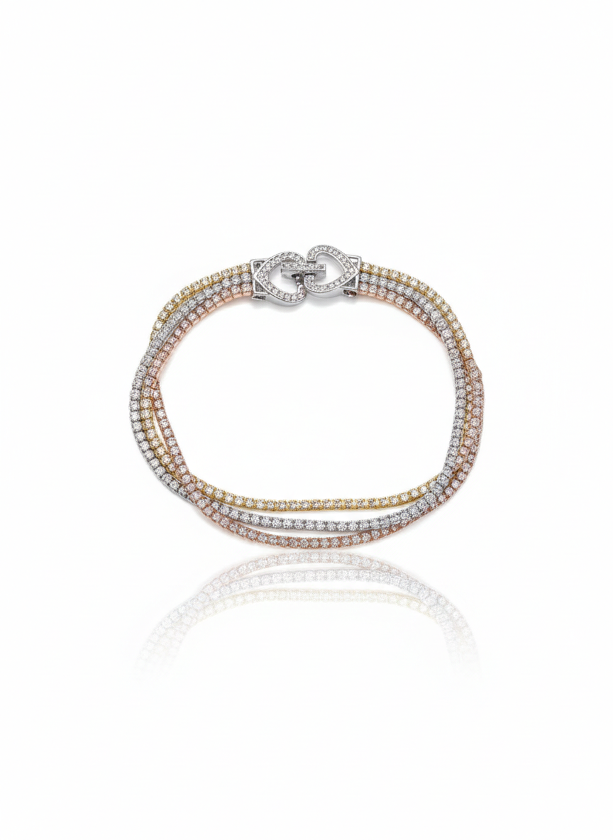 Zircon tennis bracelet Silver 925