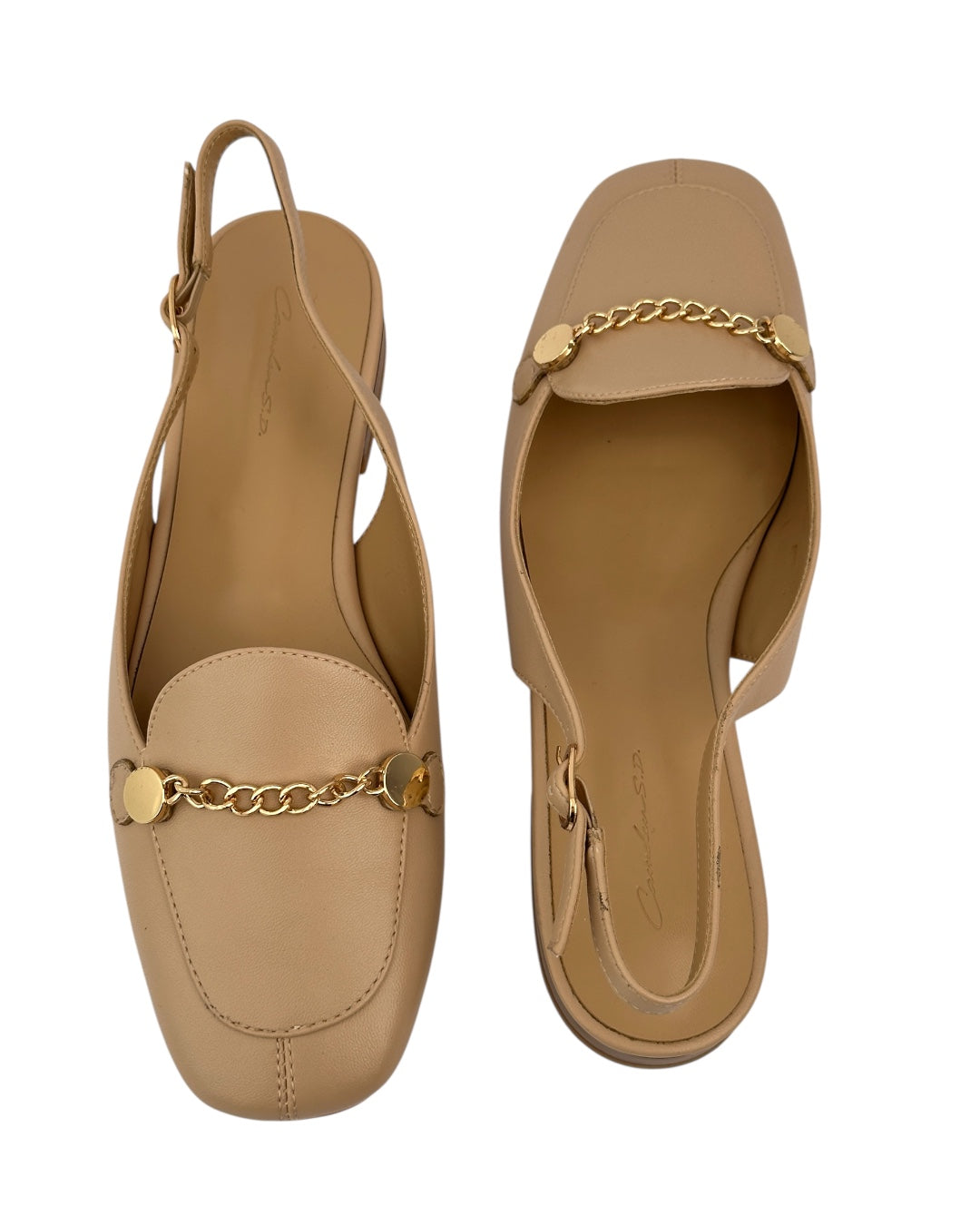 Leather slippers